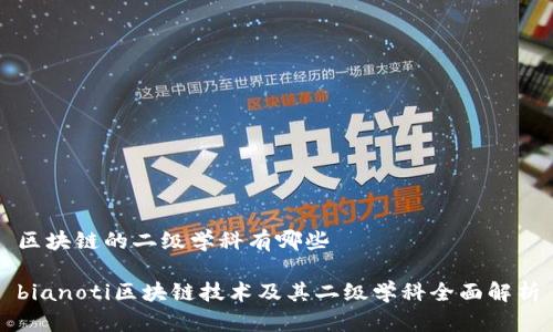 区块链的二级学科有哪些
bianoti区块链技术及其二级学科全面解析
